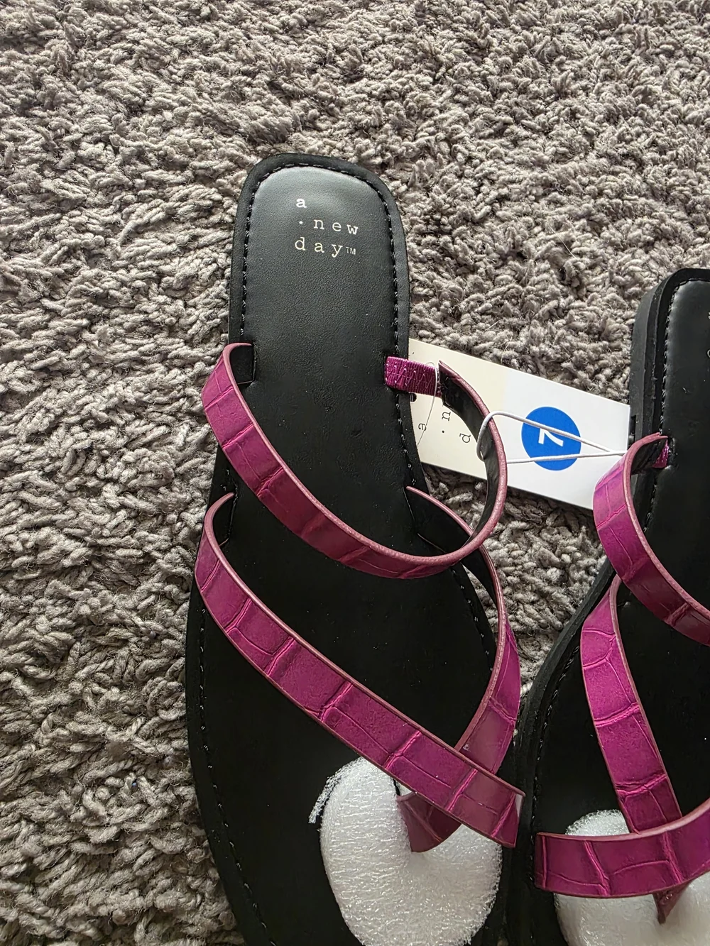 Forever 21 Women's Magenta Crisscross Strap Sandals
